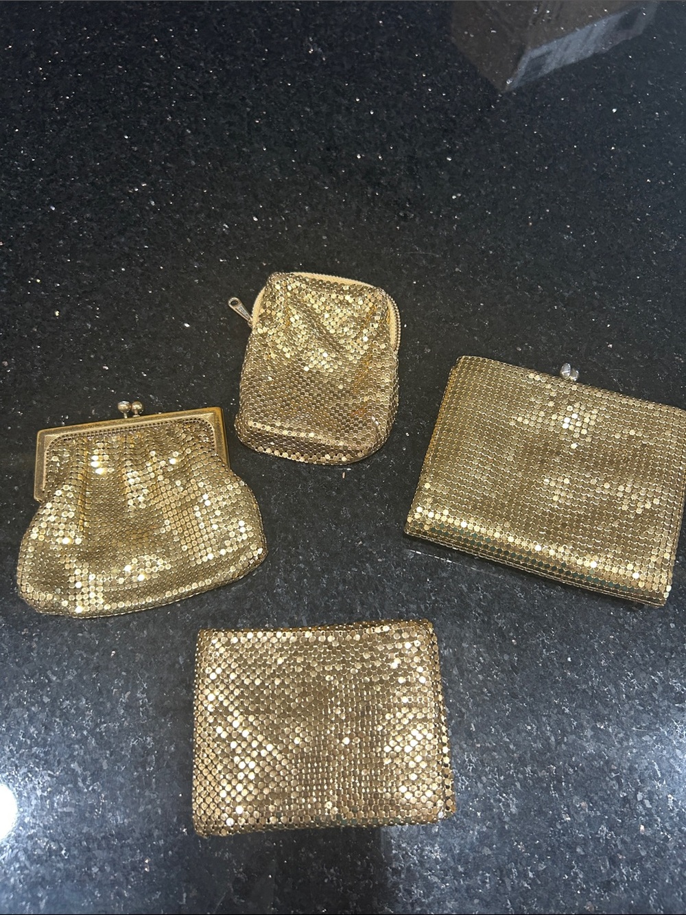 Vintage Gold Mesh Wallets/Coin Purse Lot